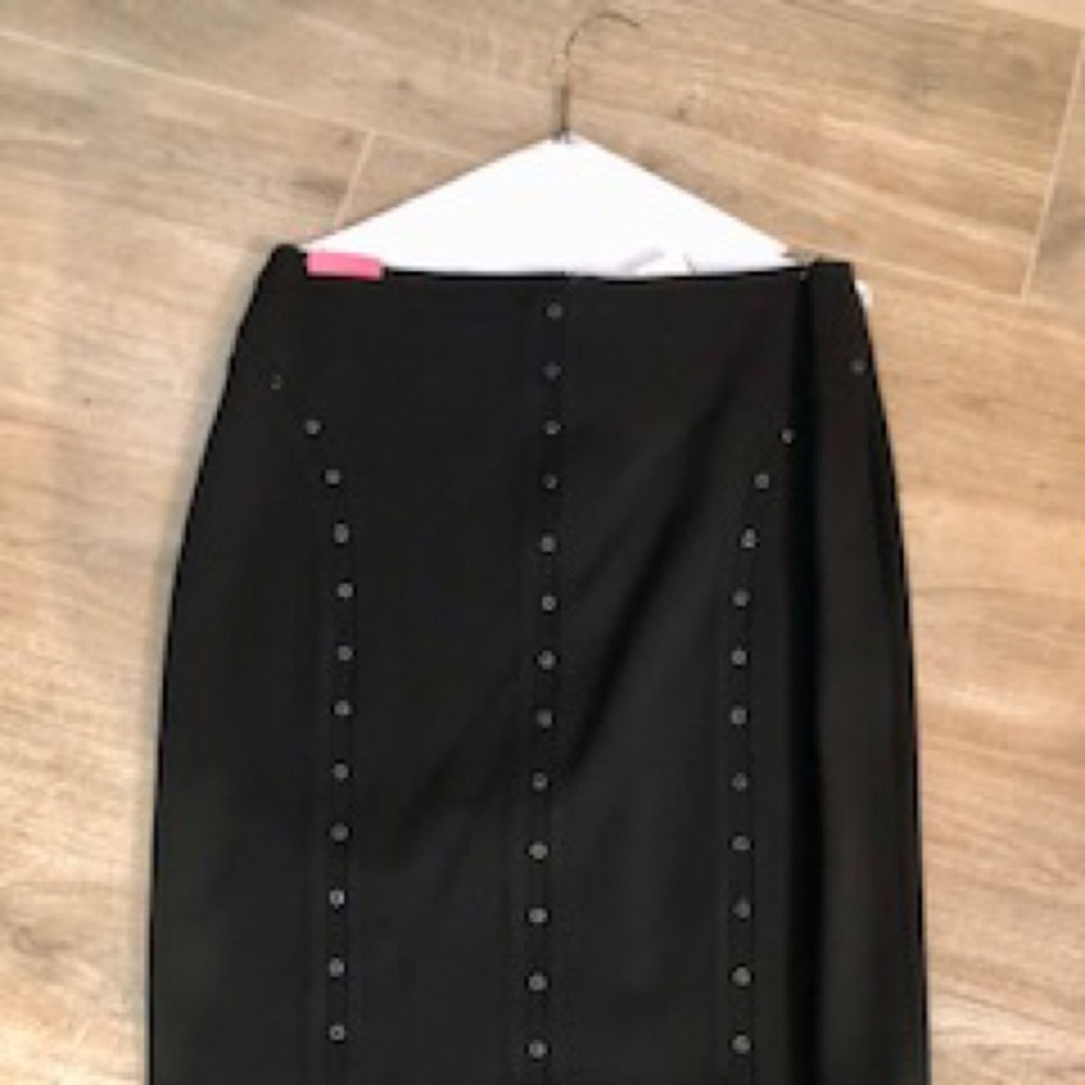 VERTIGO PARIS grommet black like new skirt size 40- size 8